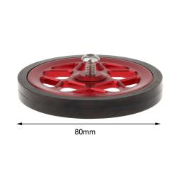 Roda auxiliar de bicicleta dobrável com parafuso, Rolo fácil para reparo, Liga de alumínio Estável para dobrar a bicicleta, 80mm - Image 6