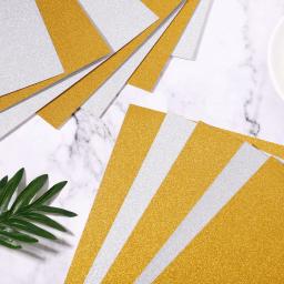 Scrapbooking artesanato papel preto glitter cartolina colorido dobrável aldult branco embrulho cor - Image 6
