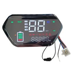 48v 60v 72v 6pin display lcd medidor de bicicleta elétrica painel controle para ebike scooter elétrico display positivo controle negativo apto - Image 4