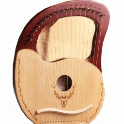 Madeira Mogno Lira Harpa Com Ferramentas Pickup Tuning Instrumentos Musicais Rena 19 Cordas/16 Cordas Lira/10 Cordas - Image 1