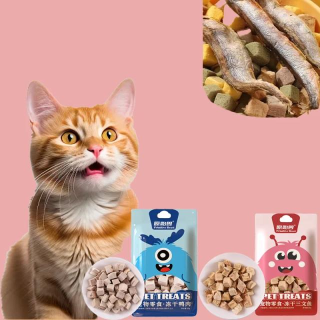 Nutrição Superior: Alimentos Liofilizados de Frango para Cães e Gatos, Petiscos de Alta Proteína e Grânulos Enlatados
