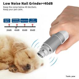 Pet elétrica cortador de unhas cortador de unhas animais de estimação aço inoxidável grooming tesoura clippers garra tesouras do prego pet grooming ferramentas - Image 3