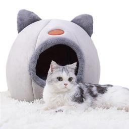 Prova quente e fria Pet Bed, Cat Cave, Home Nest, Cat House, Suprimentos, Inverno - Image 2