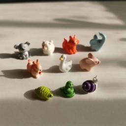 Fairy Garden Miniature Figurine, Animal, Floresta, Jardim, Fada, Musgo, Decoração do terrário, Artesanato DIY, Bonsai, Doll House Suprimentos, 10pcs - Image 4