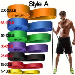 2 estilos de faixas de resistência, faixas de exercício, puxar para cima, faixas de levantamento de peso para homens e mulheres, treinamento fitness, treinos em casa - Image 2