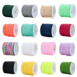 Fio de Nylon para DIY Fazendo Pulseira e Colar, Corda, Handmade Craft Acessórios, 0.8mm, 95m por Rolo - Image 1