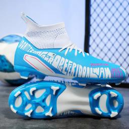 Sapatos de futebol ultraleves para adultos e crianças, botas de futebol, chuteiras, treinamento, ao ar livre, grama, antiderrapante, esportes, homens, futsal, FG, TF - Image 1