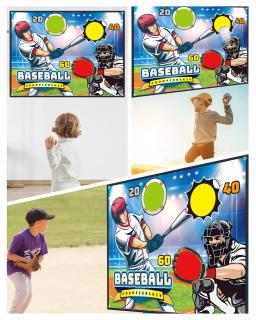 Baseball Training Game Mat Set com Bolas Adesivas, Multiplayer Sports Brinquedos, Exterior e Interior, Kids Gift - Image 6