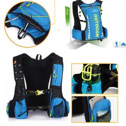 Hidratação trail running mochila men náilon impermeável 8 litros ciclismo caminhadas acampamento mochila 2l saco de água 500ml garrafa de água - Image 3