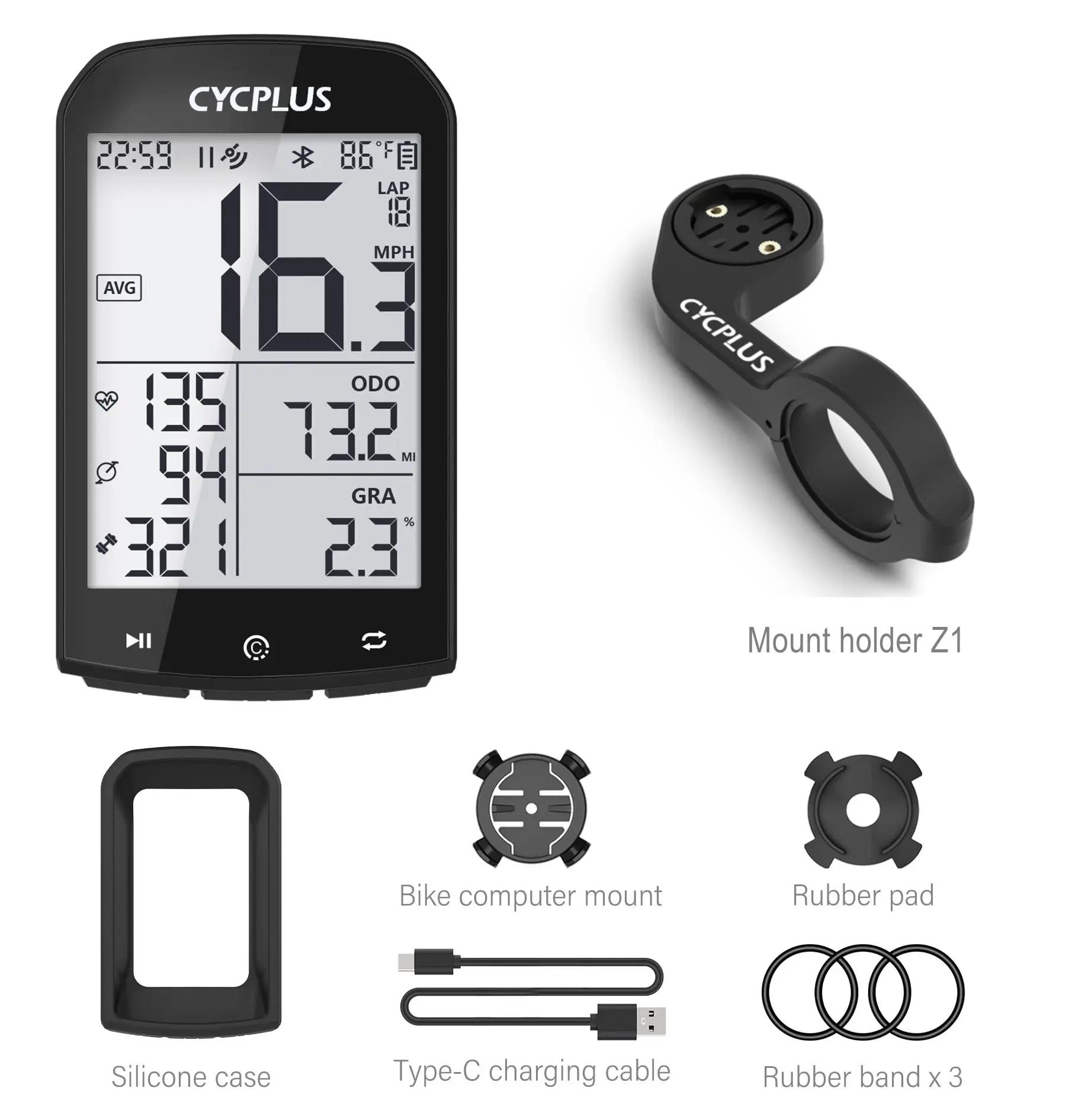 Computador de bicicleta gps sem fio cycplus m1, velocímetro à prova d'água, odômetro ant + bluetooth5.0, acessórios para ciclismo - Image 1