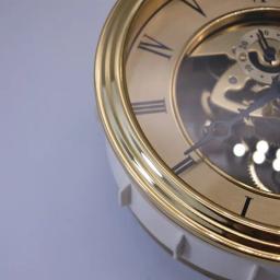 Design relógio de parede retro ouro relógios de mesa parede cozinha chique acessórios metal transparente movimento reloj decorativo w - Image 5