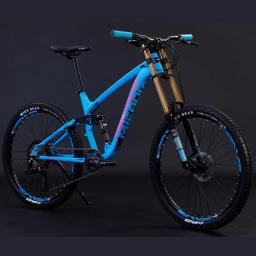 Liga de alumínio mountain bike para adultos ciclismo cidade 11 velocidade dupla amortecimento downhill dh bicicleta mtb cauda macia 26/27.5 polegada 2023 - Image 3
