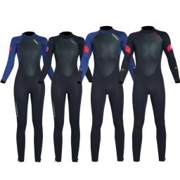 Terno de mergulho quente de corpo inteiro neoprene de uma peça para mulheres, manga comprida, surf, mergulho, natação, ao ar livre, esportes aquáticos, mergulhador, 5mm - Image 3