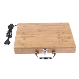 Spa Massagem Pedra Caixa Aquecedor, Estojo De Beleza, Aquecedor De Rocha Quente, Plug UE - Image 5