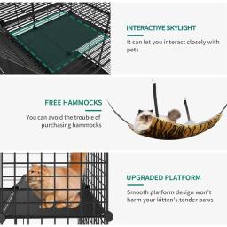 Gaiola de metal dobrável para pet, gatos grandes, armadilha interior, suprimentos ao ar livre, grandes produtos, produtos da casa - Image 6