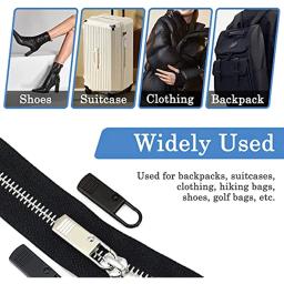 5/10Pcs Metal Zipper Pull Substituição Destacável Zipper Slider Zip Cabeça Puxar Tab Repair Kit para Artesanato Costura Roupas Acessórios - Image 4