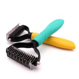 Pet Depilação Pente, Gato e Cão Escova, Cabelo Derramamento Pentes, Pele De Aparar, Escovas Dematting, Grooming Tool, Nova Chegada - Image 3