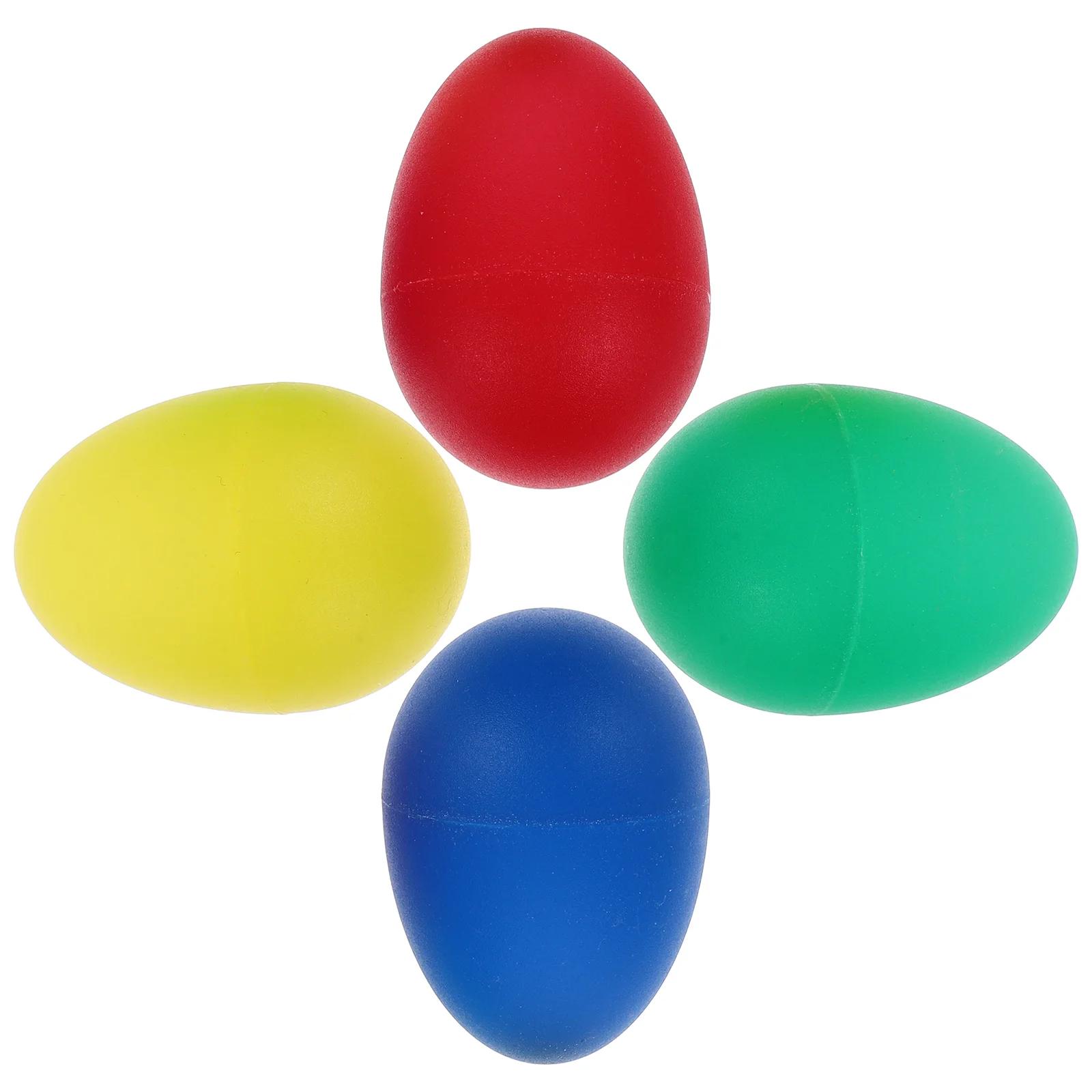 4 cores maracas ovo shakers para crianças instrumentos musicais bebês percussão criança - Image 1