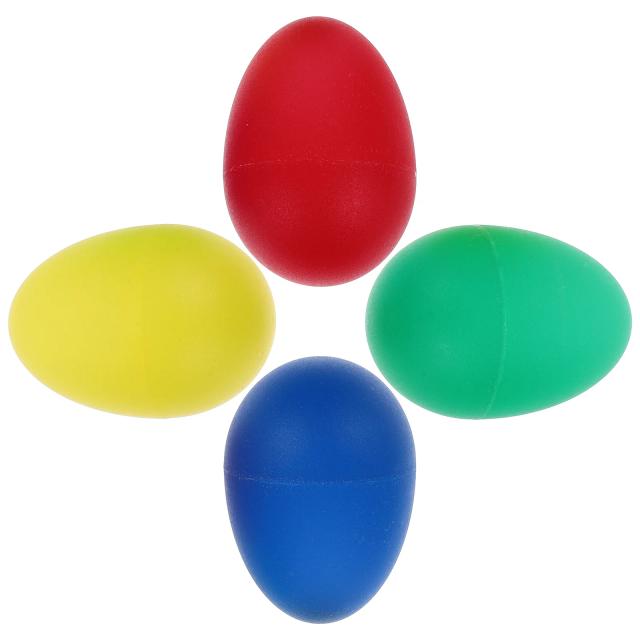 Ovos Shakers Coloridos em 4 Cores para Crianças - Instrumentos Musicais de Percussão para Bebês