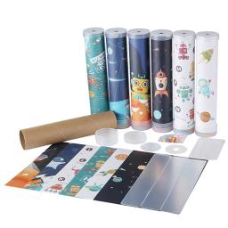 Kit de caleidoscópio rotativo para crianças, DIY, magia, ciência, educação, brinquedo, artesanato - Image 3