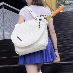 Saco de raquete de tênis decorativo com alças ajustáveis, Pickleball Paddles, 2 raquetes femininas, organizador de esporte ao ar livre - Image 2