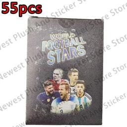 Álbum de Coleção Flash Card, 3D Football Card, Stars World, C Ronaldo, Messi Vivo, 55 pcs, 288 pcs - Image 4