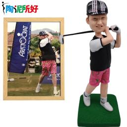 Bonecas de argila bobbleheads personalizadas, estátua de escultura personalizada, presente de natal feito à mão para homem, personalização de foto 3d estatueta real - Image 1