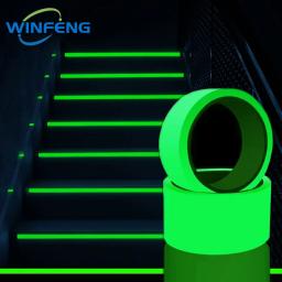 1/2/5Pcs Luminosa Fita Fluorescente Noite Auto-adesivo Brilho No Escuro Adesivo Segurança Decoração Casa Escadas Fitas de Aviso - Image 1