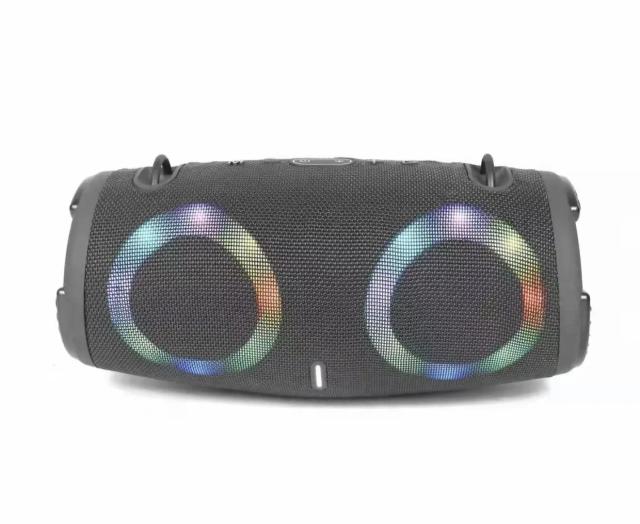 Alto-falante Bluetooth Portátil com Subwoofer, Luz Colorida e Som de Alta Definição para Uso Doméstico