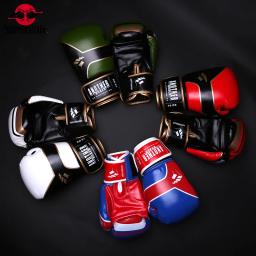 Bo-Luvas de couro de treinamento profissional para homens e mulheres, saco de sparring MMA, luta muay thai, luva kickbo infantil - Image 6