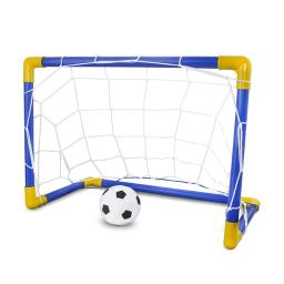 Mini Folding Soccer Goal Post Net Set e Bomba, Indoor e Outdoor, Home Game com Inflável Futebol Esporte Acessórios para Crianças - Image 6