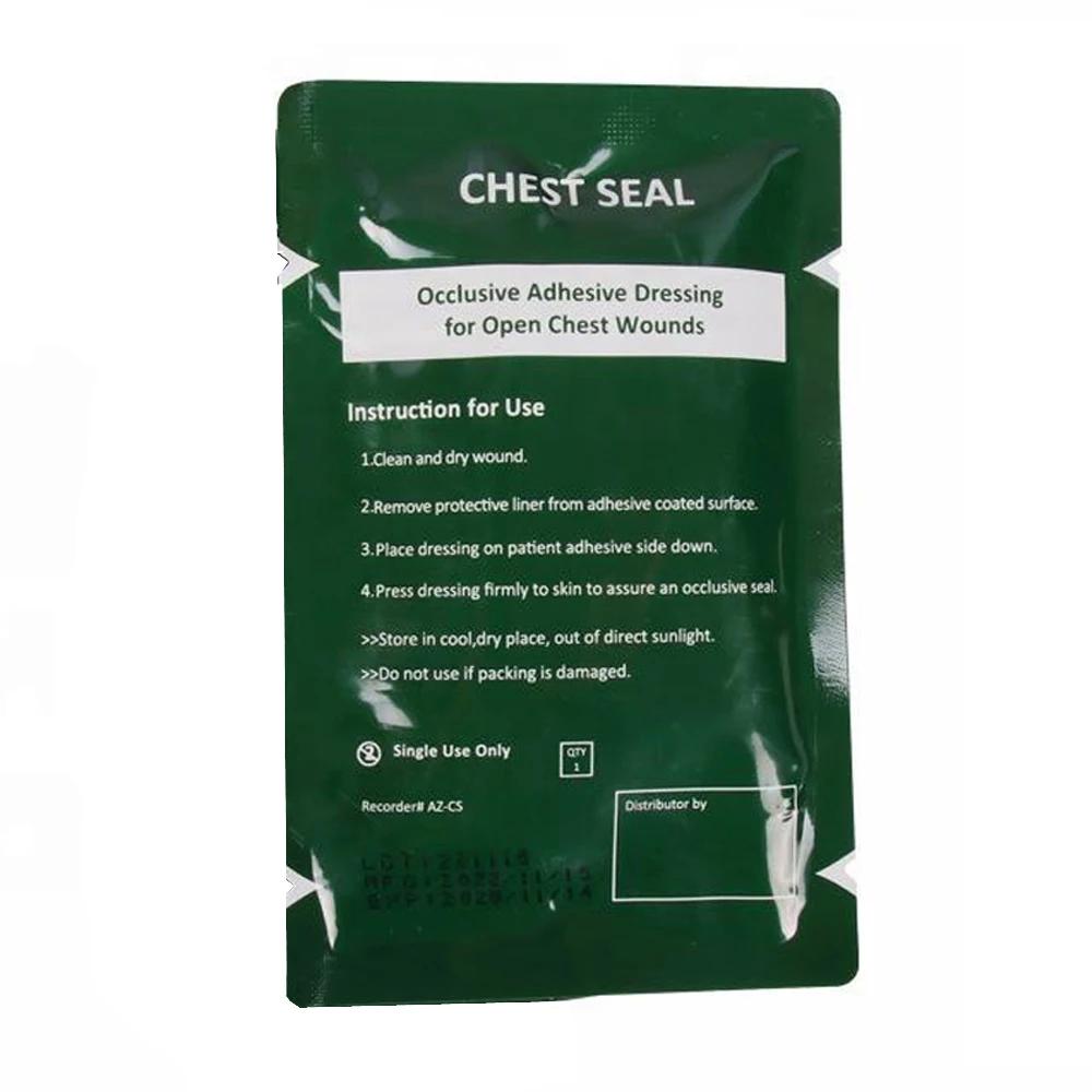 Kits de vedação de tórax ventilados, emergência médica, oclusivo, curativo de vedação de tórax, primeiros socorros, cuidados com trauma, bandagem de resgate - Image 1