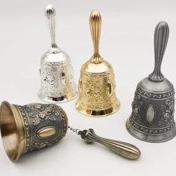 Manual de meditação sino mão estilo retro sorte jantar oração tibetano serviço budista portátil artesanal bronze decoração da sua casa - Image 1