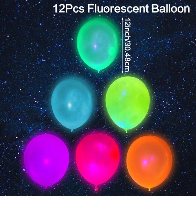 Balões de Néon Fluorescente para Decoração Surpreendente de Festas e Casamentos