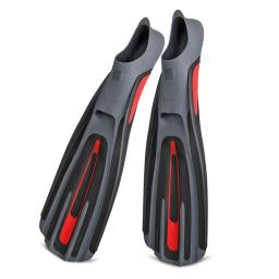 Nadadeiras longas envoltas em calcanhar para homens e mulheres, nadadeiras de mergulho grátis, nadadeira de mergulho profundo, equipamento de treinamento de natação, E291 - Image 1