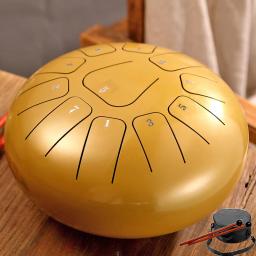 Hluru-aço língua tambor, tambor etéreo para iniciantes, percussão de Tom, Handpan Tang, 8 ", 11 notas, chave F - Image 3