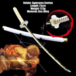 Demon Slayer Cosplay Espada de Metal, Espadas Katana reais, Adereços prontos para batalha, Arma Anime, Decoração do quarto, Sem Corte - Image 2