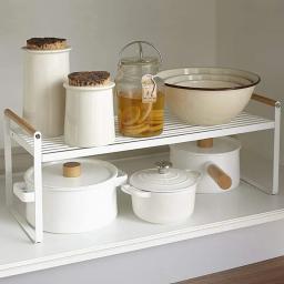 Organizador de bancada larga, Cozinha Organização e Armazenamento, Spices Rack, Contador Prateleira, Armário, Sob Pia, Empilhável - Image 1