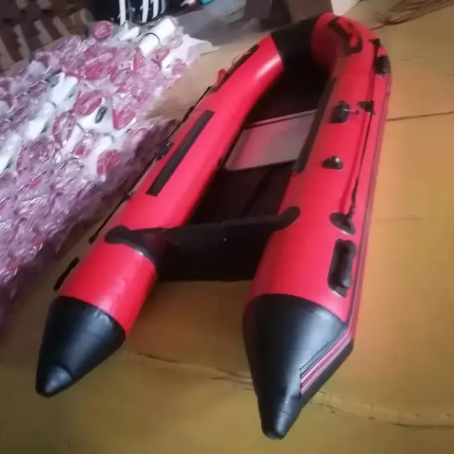 Barco inflável PVC para 5 pessoas com piso Premium Air - Caiaque de pesca a remo para esportes aquáticos ao ar livre, 330 cm