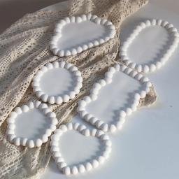 Bandeja De Armazenamento De Bolha De Silicone, Cimento De Gesso De Resina DIY, Molde De Fundição, Flor Redonda, Nuvem, Coaster Da Forma Do Coração, Decoração De Casa, Presente - Image 4