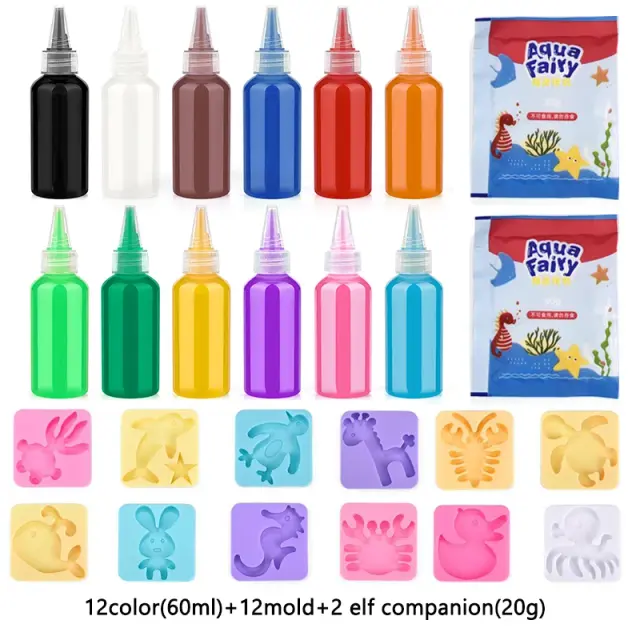 Kit de Brinquedos Artesanais: Pintura, Adesivos e Origami para Ensino Montessori e Diversão das Crianças no Natal