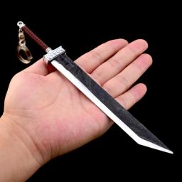 Arma Fantasia com Lâmina Sem Cortes, Espada Cloud Strife, Meteorito, Jogo de Metal Periférico, Modelo de Arma, Presentes Brinquedos para Meninos, 22cm - Image 5