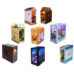 Kit Casa De Boneca De Madeira Para Crianças, DIY Mini Puzzles 3D, Book Nook, Modelo De Construção De Montagem, Casas De Bonecas De Estante, Brinquedos Como Presentes - Image 1