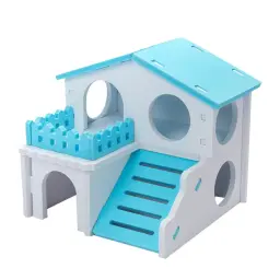 hamster villa pequenos animais estimação gaiola acessórios brinquedo mastigar para furão coelho - Image 2