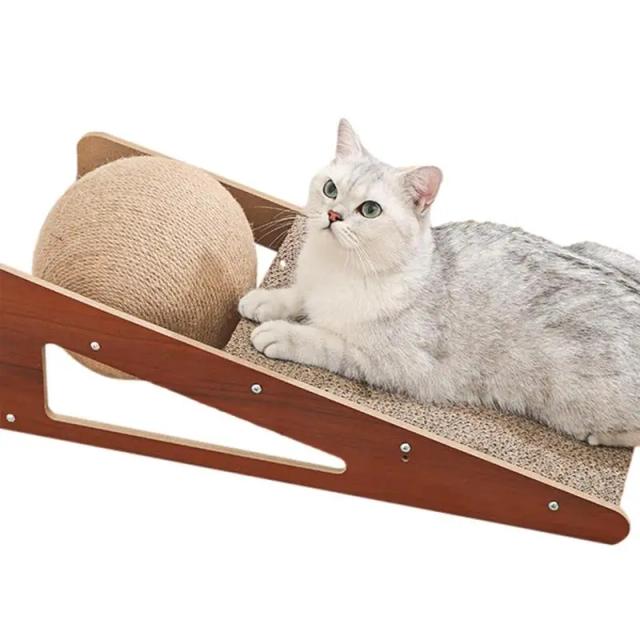 Brinquedo para Gatos: Arranhador com Bola de Sisal Natural, Ideal para Gatos e Gatinhos, Durável e Resistente