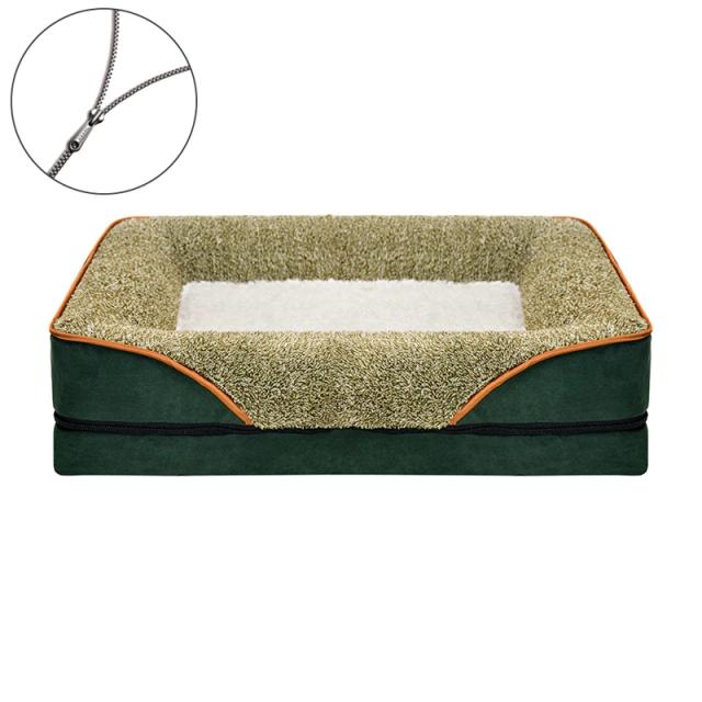 Sofá-cama lavável com zíper para cães pequenos - Conforto e Praticidade para o Inverno 2023