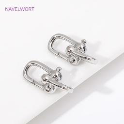 18K banhado a ouro Primavera Fechos, Latão U Forma Fecho Lagosta, Conector para Jóias Fazendo Suprimentos, DIY Pulseira e Colar Descobertas - Image 6