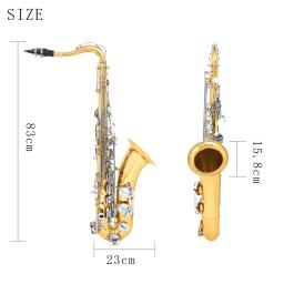 SLADE-Saxofone Sax Tenor com Case, Gold, Silver, Bb, Brass, High Quality, Instrumento de Música, Reeds, Bracket Parts - Image 3