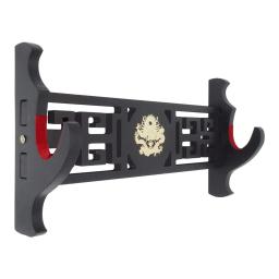 Suporte Espada Dragão Montagem De Parede De Veludo Suporte Katana Acolchoado Suporte Espada Samurai Display Rack 1/2/3/4 Camada - Image 2