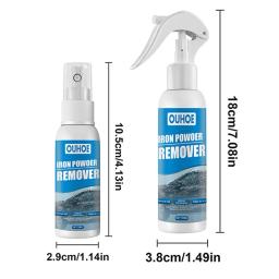 Spray Removedor De Ferrugem De Carro, Limpador De Tintas De Metal, Limpeza De Pó De Ferro De Manutenção De Carro, 100ml - Image 6